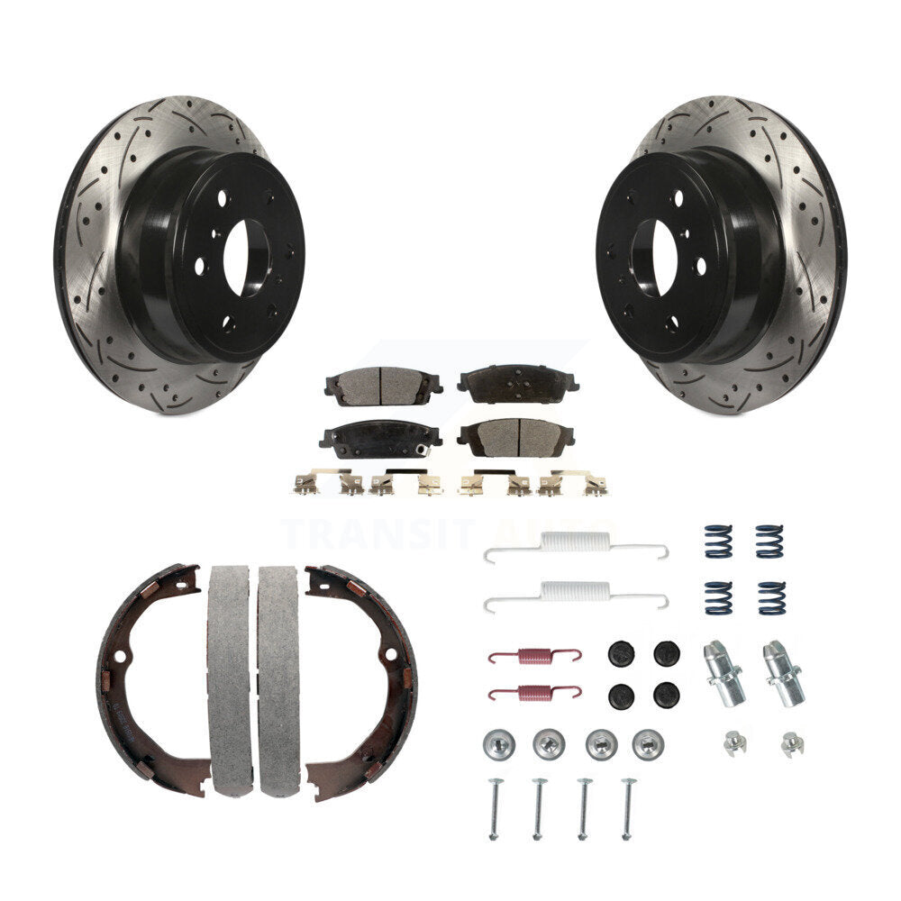 Coated Disc Rotors and Semi-Metallic Brake Pads Kit-KDF-101698 - Kit.bestparts.ca