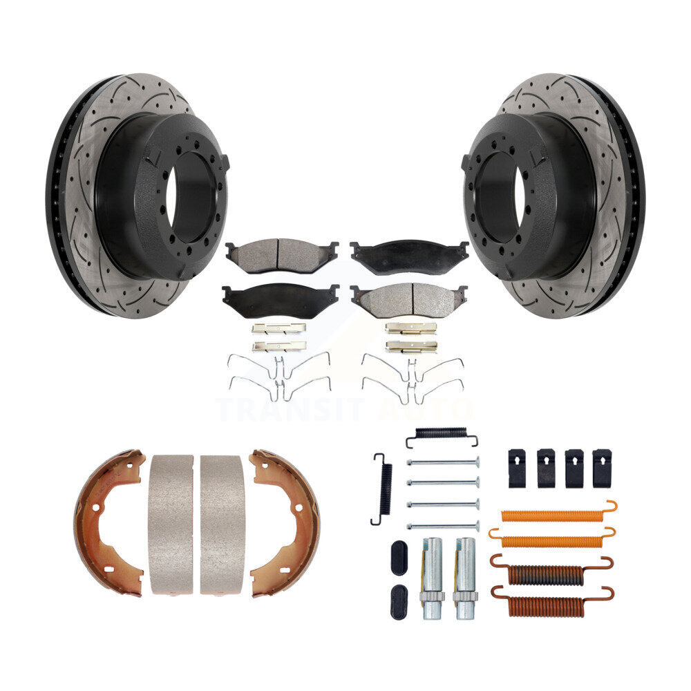 Coated Disc Rotors and Semi-Metallic Brake Pads Kit-KDF-101721 - Kit.bestparts.ca