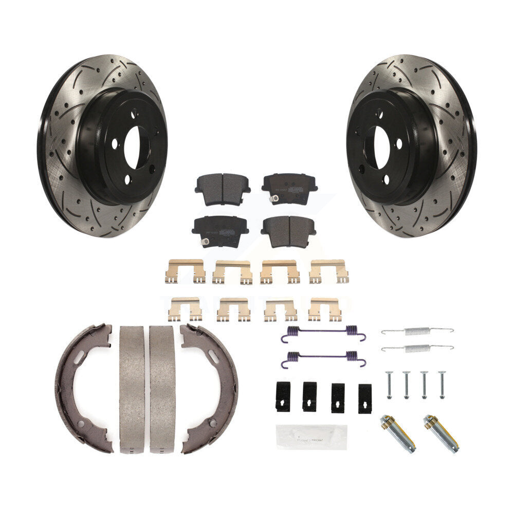 Coated Disc Rotors and Semi-Metallic Brake Pads Kit-KDF-101728 - Kit.bestparts.ca Kit.bestparts.ca