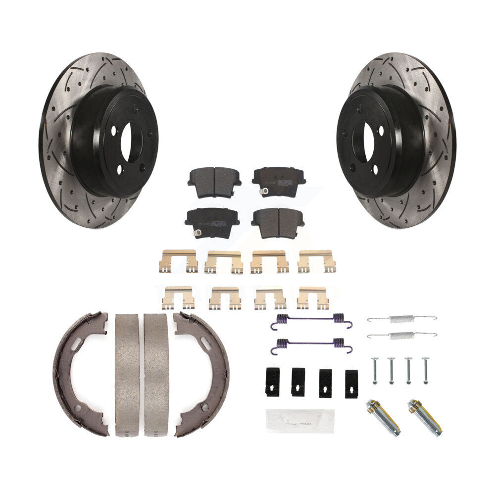 Coated Disc Rotors and Semi-Metallic Brake Pads Kit-KDF-101729 - Kit.bestparts.ca
