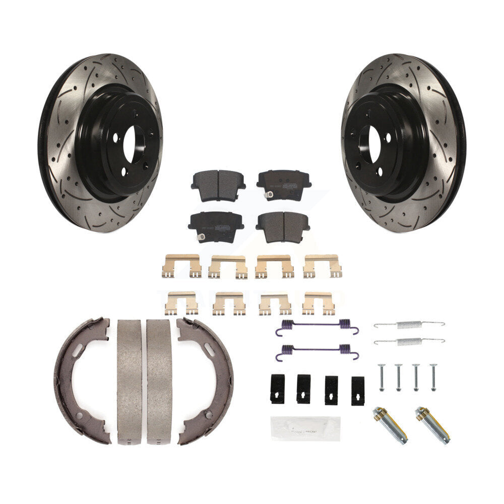 Coated Disc Rotors and Semi-Metallic Brake Pads Kit-KDF-101730 - Kit.bestparts.ca Kit.bestparts.ca
