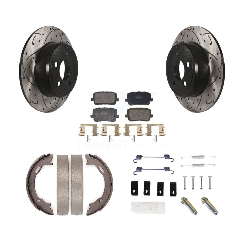 Coated Disc Rotors and Semi-Metallic Brake Pads Kit-KDF-101734 - Kit.bestparts.ca