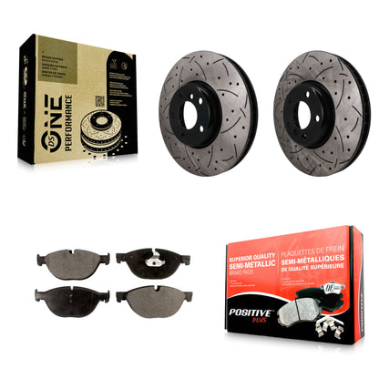 Disc Rotors and Semi-Metallic Brake Pads Kit-KDF-101756