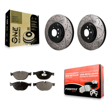 Disc Rotors and Semi-Metallic Brake Pads Kit-KDF-101757
