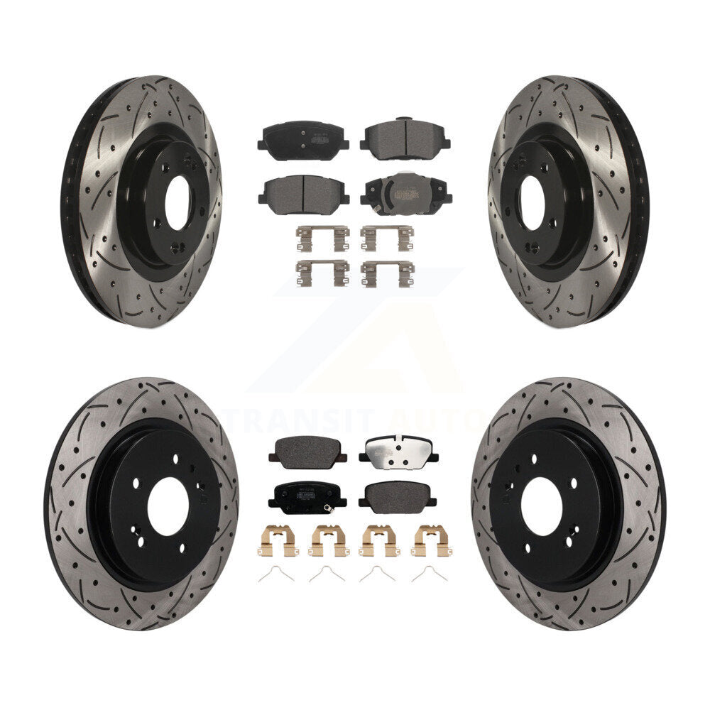 Coated Disc Rotors and Semi-Metallic Brake Pads Kit-KDF-101761 Kit.bestparts.ca