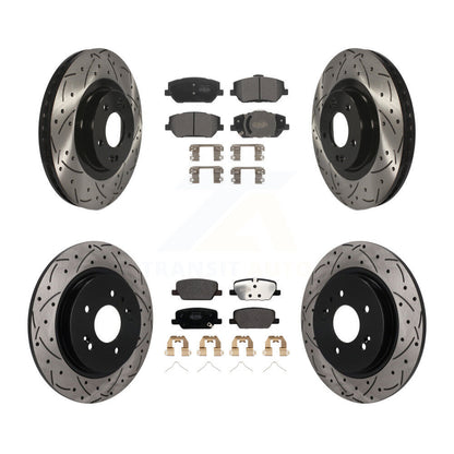 Coated Disc Rotors and Semi-Metallic Brake Pads Kit-KDF-101761