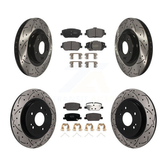 Coated Disc Rotors and Semi-Metallic Brake Pads Kit-KDF-101761