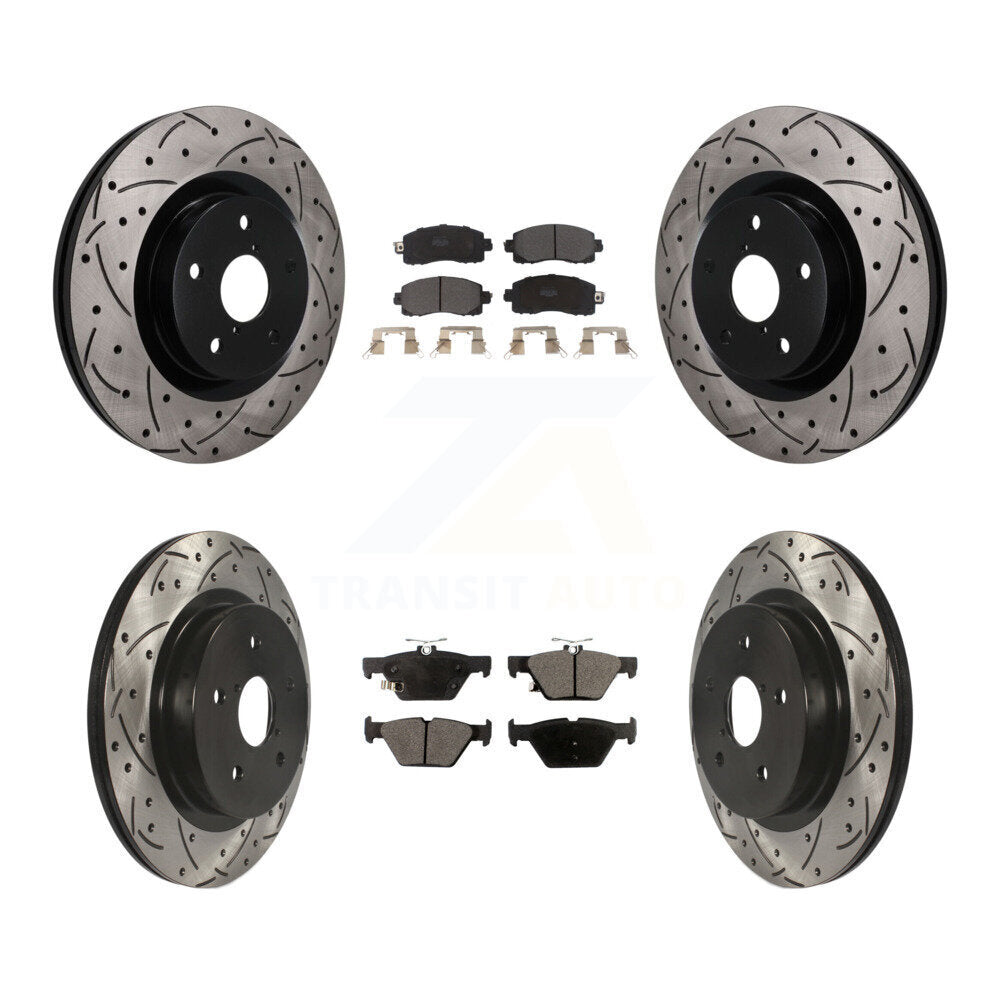 Coated Disc Rotors and Semi-Metallic Brake Pads Kit-KDF-101774 Kit.bestparts.ca