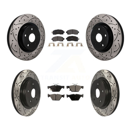 Coated Disc Rotors and Semi-Metallic Brake Pads Kit-KDF-101774