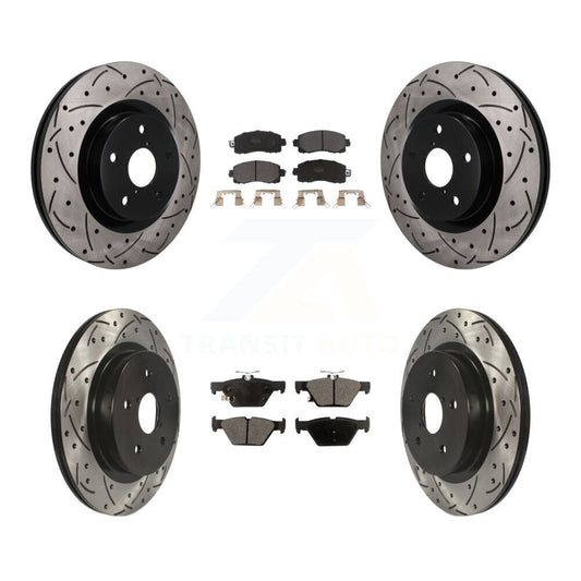 Coated Disc Rotors and Semi-Metallic Brake Pads Kit-KDF-101774