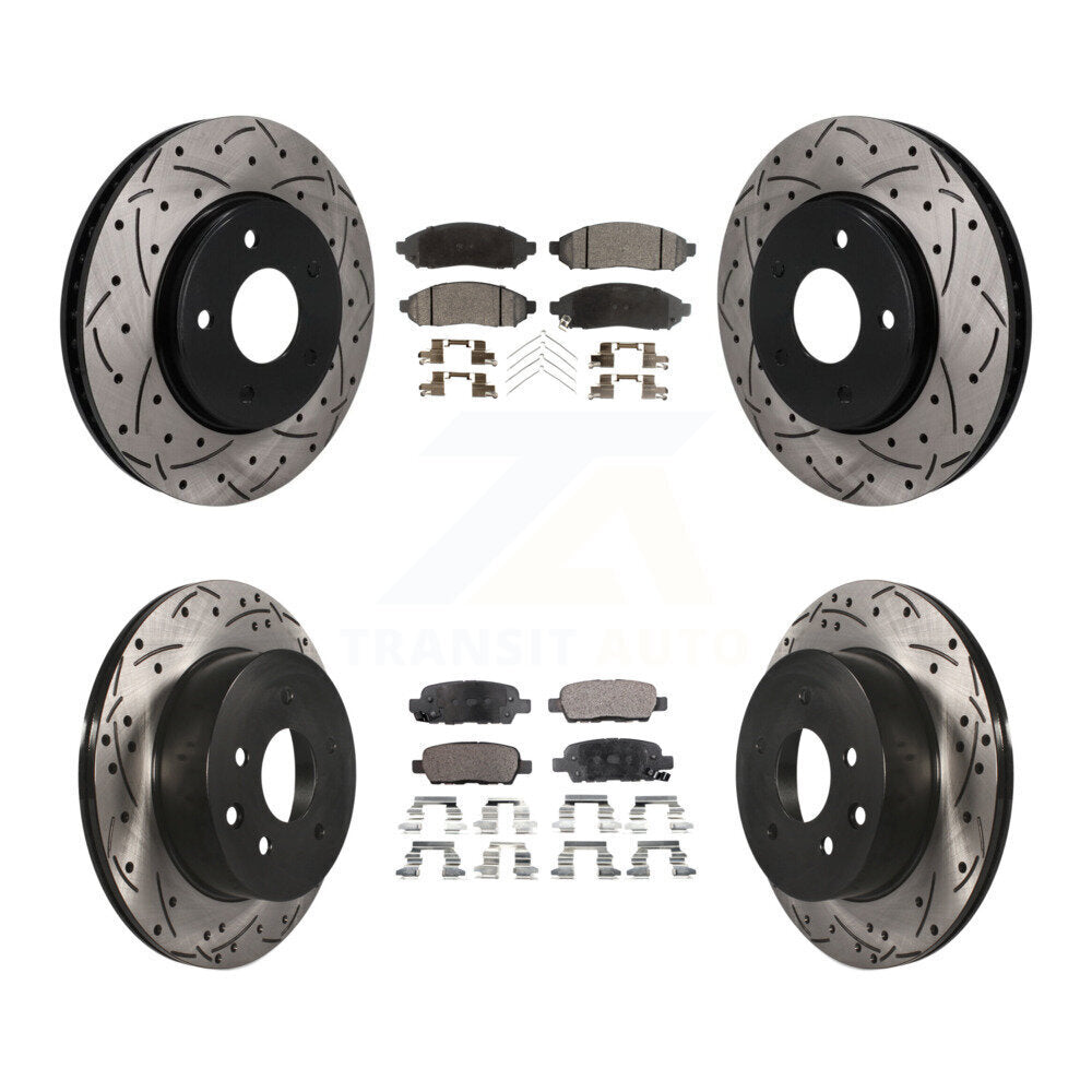 Coated Disc Rotors and Semi-Metallic Brake Pads Kit-KDF-101780 Kit.bestparts.ca
