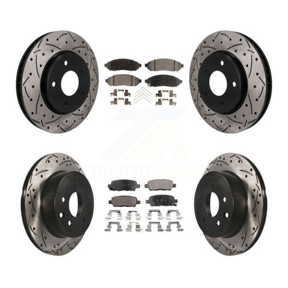 Coated Disc Rotors and Semi-Metallic Brake Pads Kit-KDF-101780