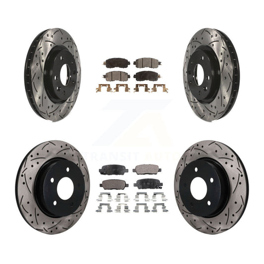 Coated Disc Rotors and Semi-Metallic Brake Pads Kit-KDF-101781