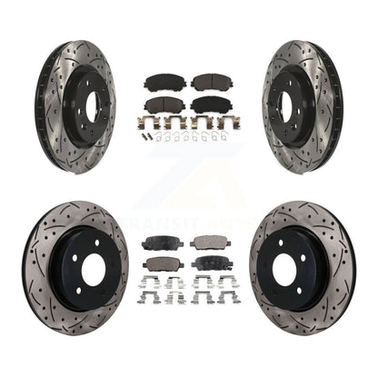 Coated Disc Rotors and Semi-Metallic Brake Pads Kit-KDF-101782