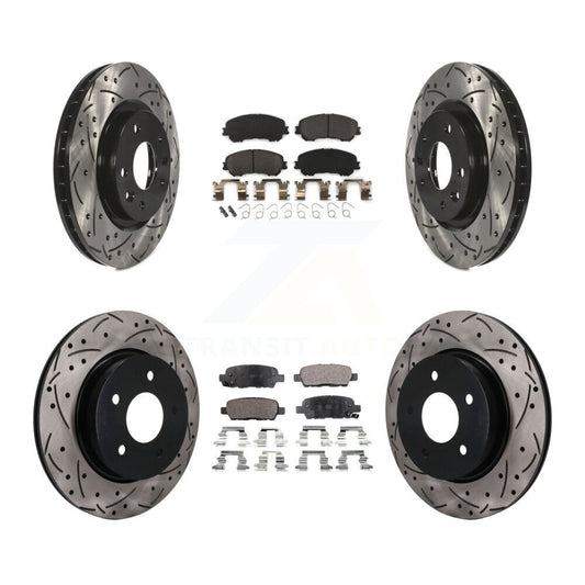 Coated Disc Rotors and Semi-Metallic Brake Pads Kit-KDF-101782