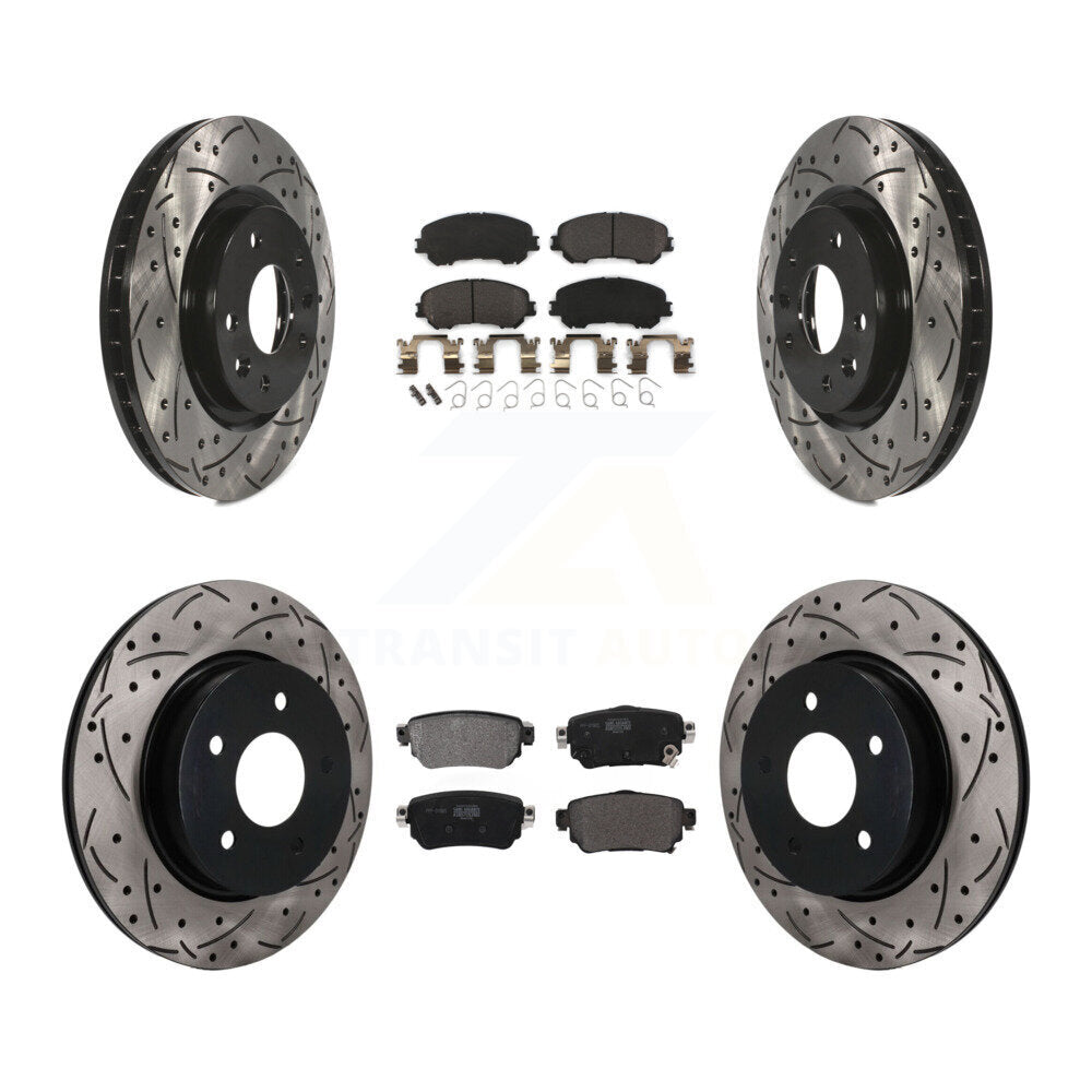 Coated Disc Rotors and Semi-Metallic Brake Pads Kit-KDF-101783