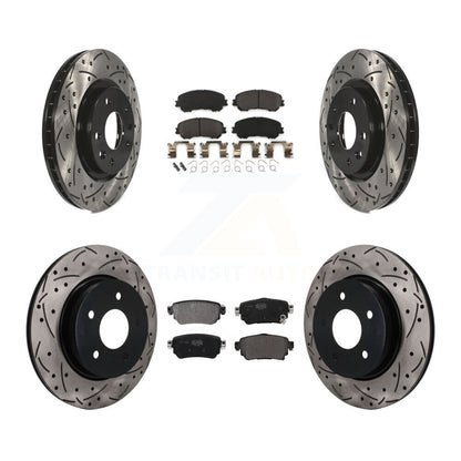 Coated Disc Rotors and Semi-Metallic Brake Pads Kit-KDF-101783