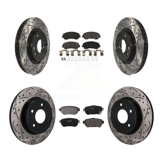Coated Disc Rotors and Semi-Metallic Brake Pads Kit-KDF-101783