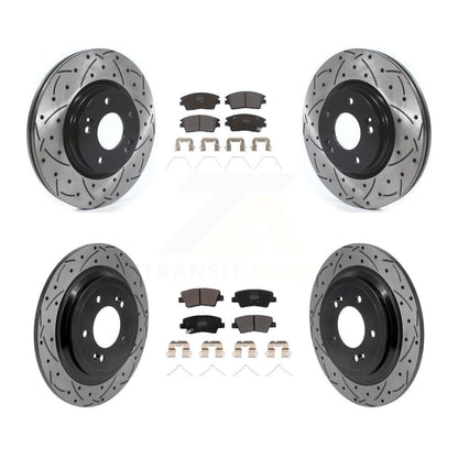Coated Disc Rotors and Semi-Metallic Brake Pads Kit-KDF-101786