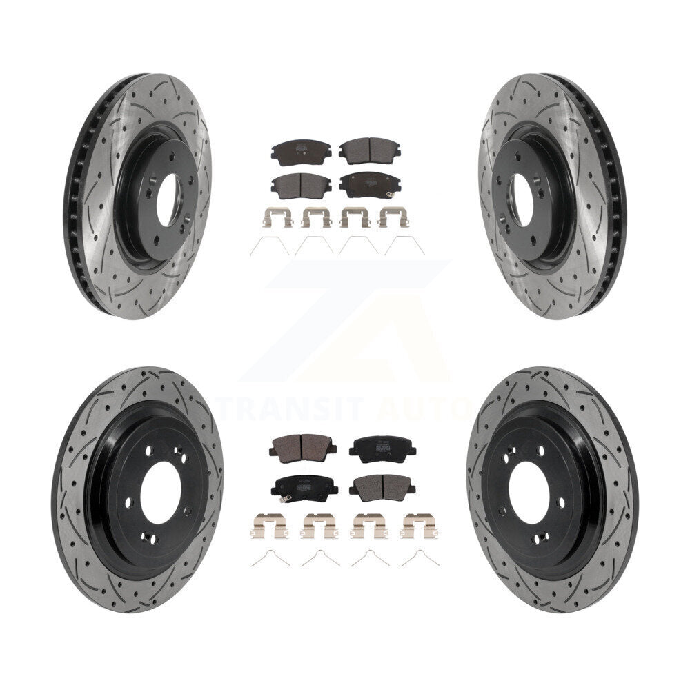 Coated Disc Rotors and Semi-Metallic Brake Pads Kit-KDF-101787 Kit.bestparts.ca