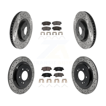 Coated Disc Rotors and Semi-Metallic Brake Pads Kit-KDF-101787
