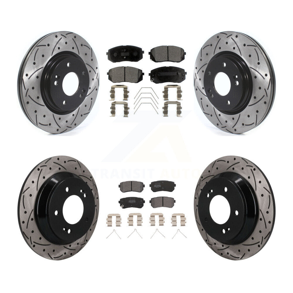 Coated Disc Rotors and Semi-Metallic Brake Pads Kit-KDF-101789 Kit.bestparts.ca