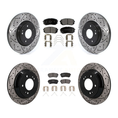 Coated Disc Rotors and Semi-Metallic Brake Pads Kit-KDF-101789