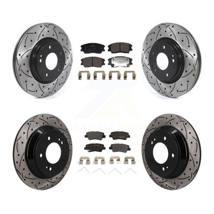 Coated Disc Rotors and Semi-Metallic Brake Pads Kit-KDF-101790
