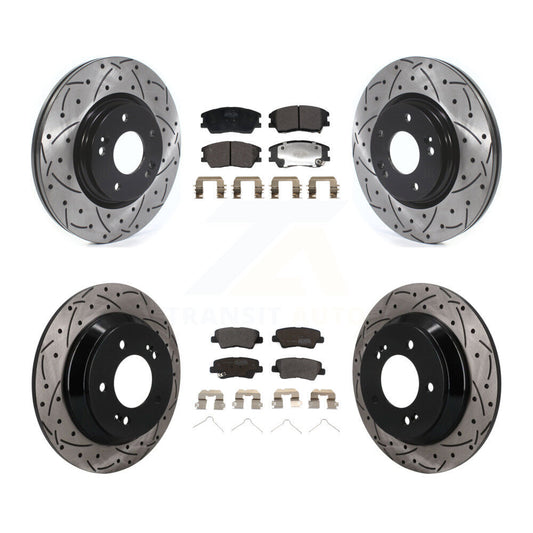 Coated Disc Rotors and Semi-Metallic Brake Pads Kit-KDF-101790