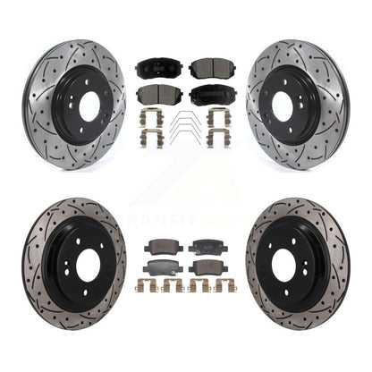 Coated Disc Rotors and Semi-Metallic Brake Pads Kit-KDF-101791