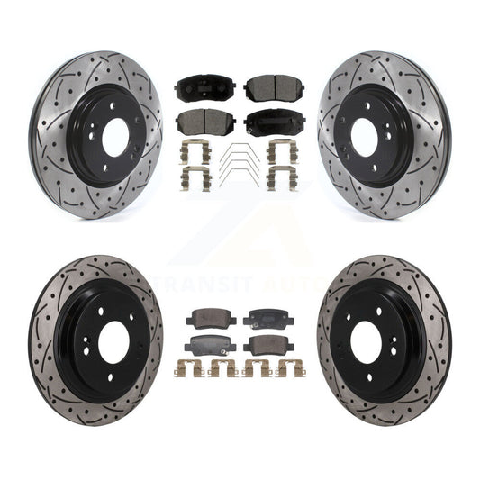 Coated Disc Rotors and Semi-Metallic Brake Pads Kit-KDF-101791