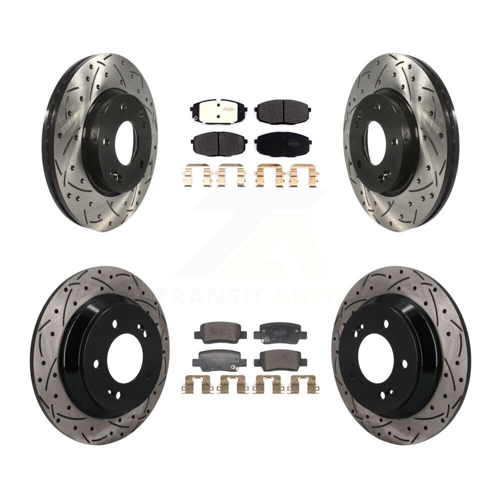 Coated Disc Rotors and Semi-Metallic Brake Pads Kit-KDF-101792 Kit.bestparts.ca