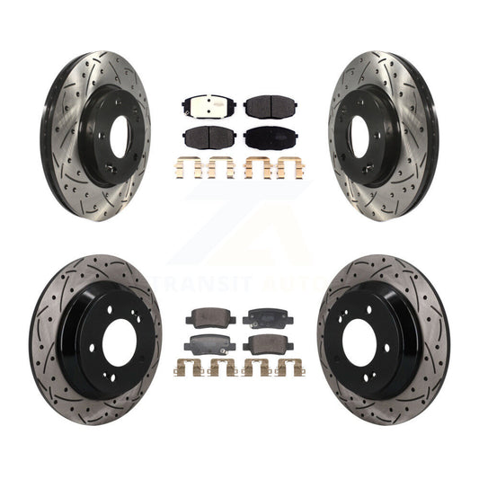 Coated Disc Rotors and Semi-Metallic Brake Pads Kit-KDF-101792
