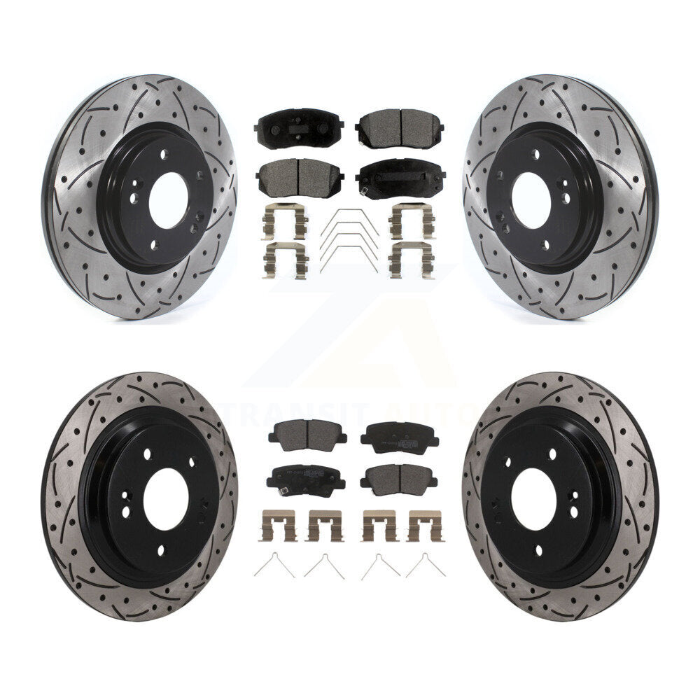 Coated Disc Rotors and Semi-Metallic Brake Pads Kit-KDF-101793 Kit.bestparts.ca