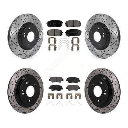 Coated Disc Rotors and Semi-Metallic Brake Pads Kit-KDF-101793