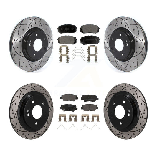 Coated Disc Rotors and Semi-Metallic Brake Pads Kit-KDF-101793