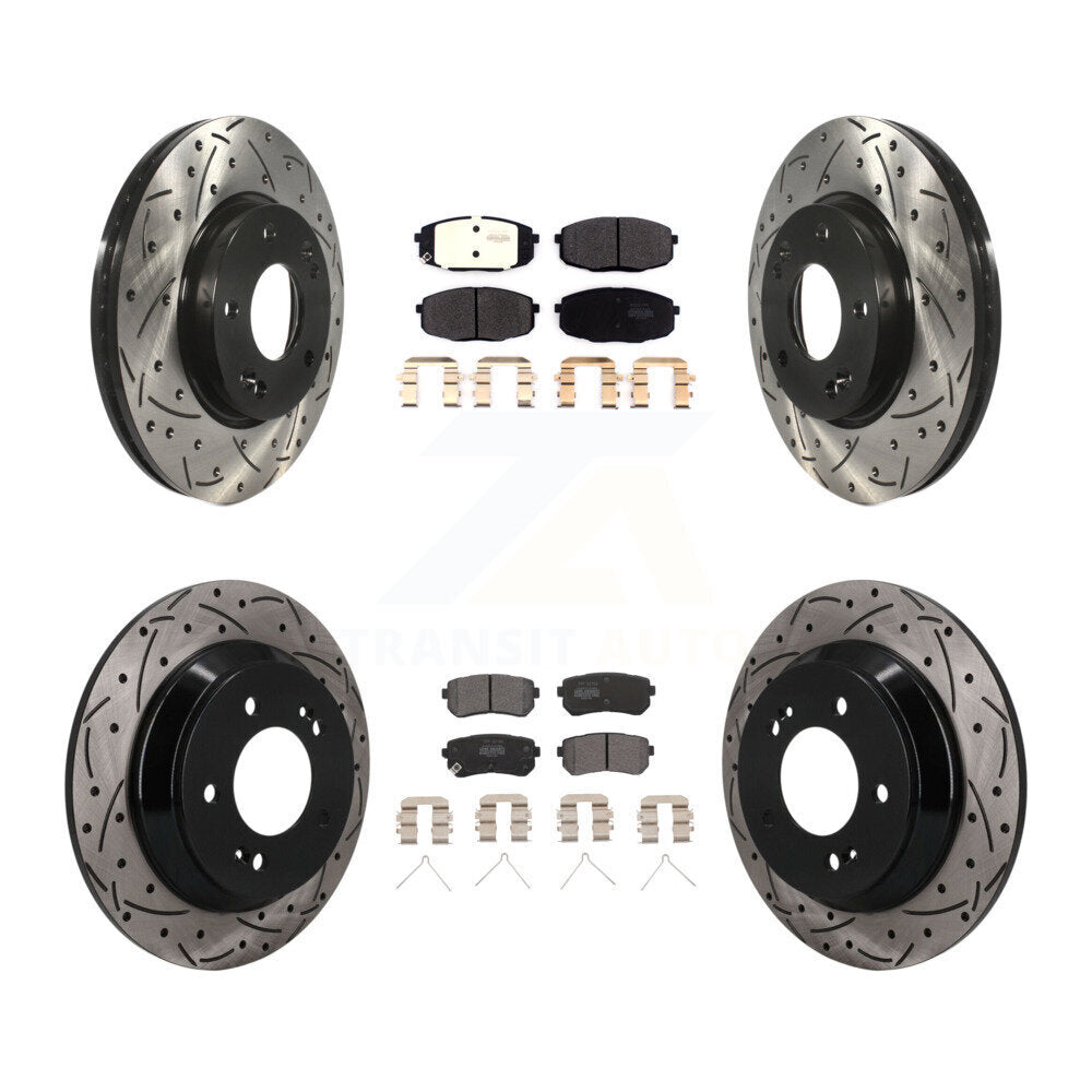 Coated Disc Rotors and Semi-Metallic Brake Pads Kit-KDF-101794 Kit.bestparts.ca