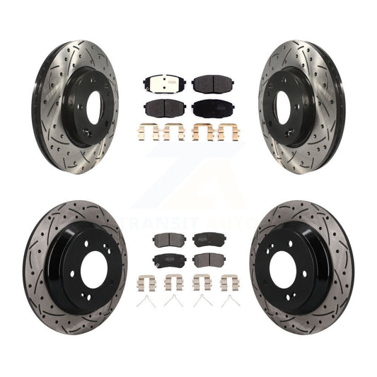 Coated Disc Rotors and Semi-Metallic Brake Pads Kit-KDF-101794