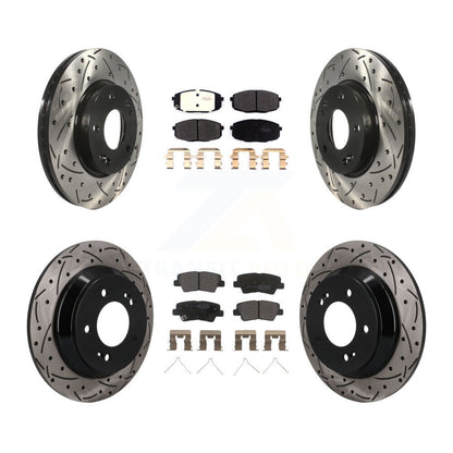 Coated Disc Rotors and Semi-Metallic Brake Pads Kit-KDF-101795