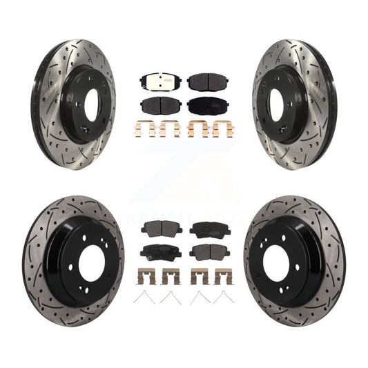 Coated Disc Rotors and Semi-Metallic Brake Pads Kit-KDF-101795