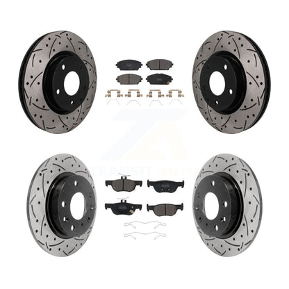 Coated Disc Rotors and Semi-Metallic Brake Pads Kit-KDF-101802