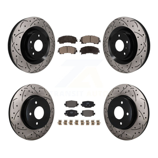 Disc Rotors and Semi-Metallic Brake Pads Kit-KDF-101803