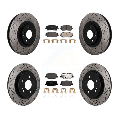 Disc Rotors and Semi-Metallic Brake Pads Kit-KDF-101804