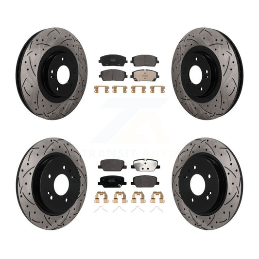 Disc Rotors and Semi-Metallic Brake Pads Kit-KDF-101804