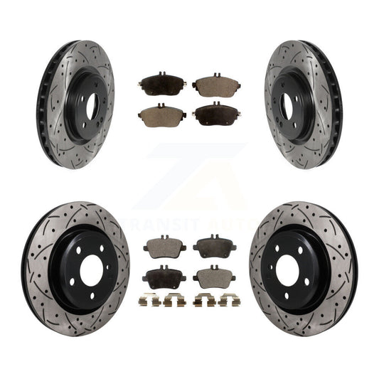 Coated Disc Rotors and Semi-Metallic Brake Pads Kit-KDF-101805