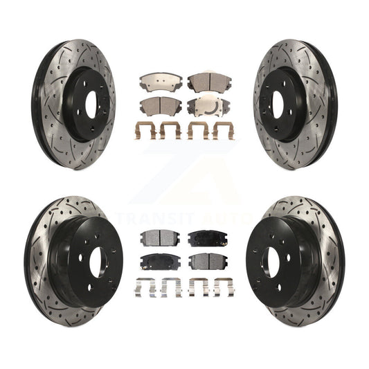 Disc Rotors and Semi-Metallic Brake Pads Kit-KDF-101807