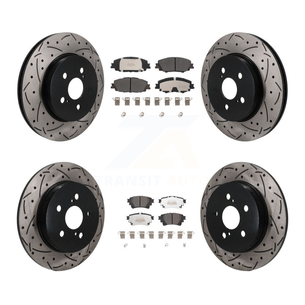 Disc Rotors and Semi-Metallic Brake Pads Kit-KDF-101808