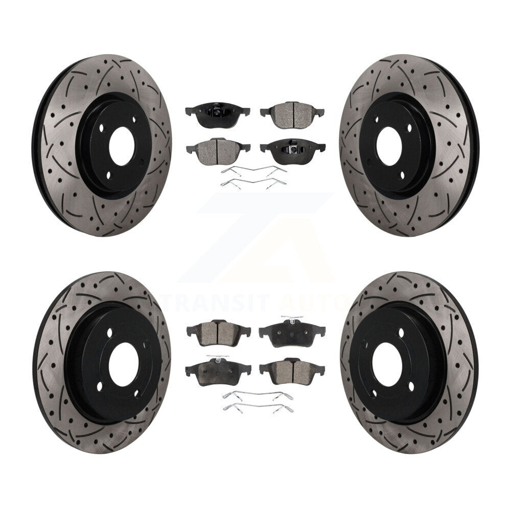 Disc Rotors and Semi-Metallic Brake Pads Kit-KDF-101814