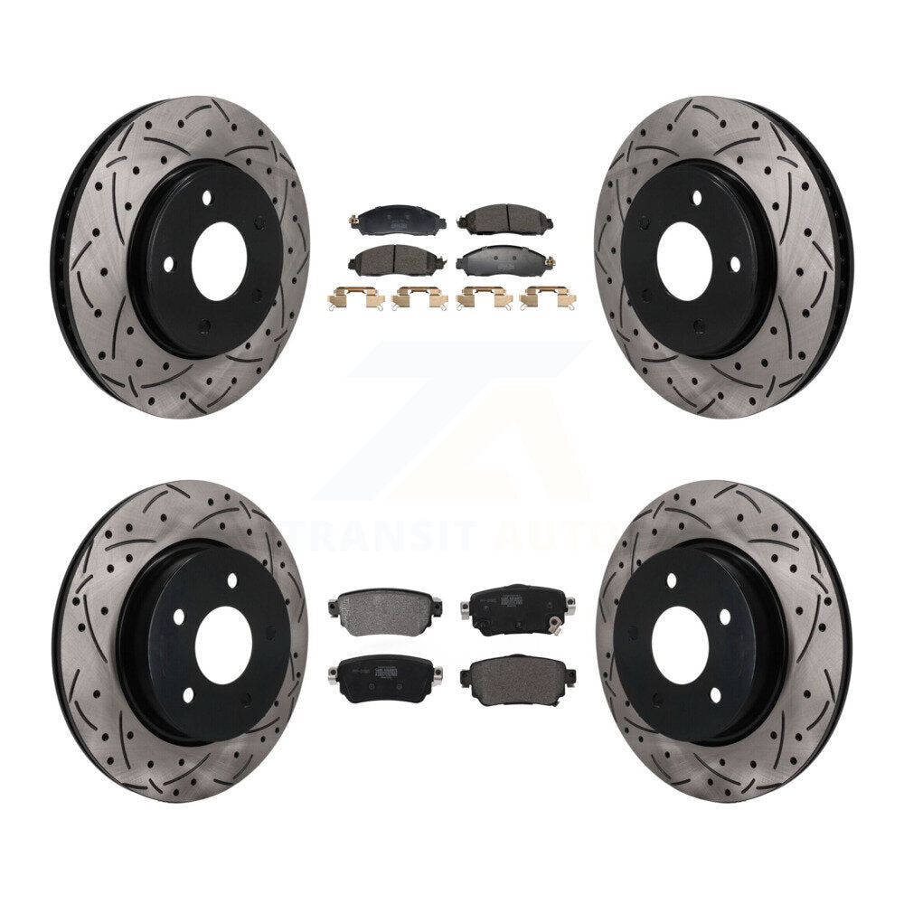 Disc Rotors and Semi-Metallic Brake Pads Kit-KDF-101817