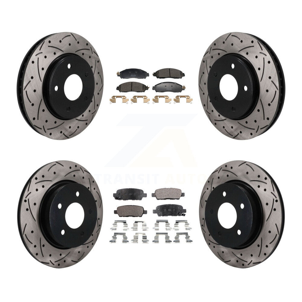 Disc Rotors and Semi-Metallic Brake Pads Kit-KDF-101818